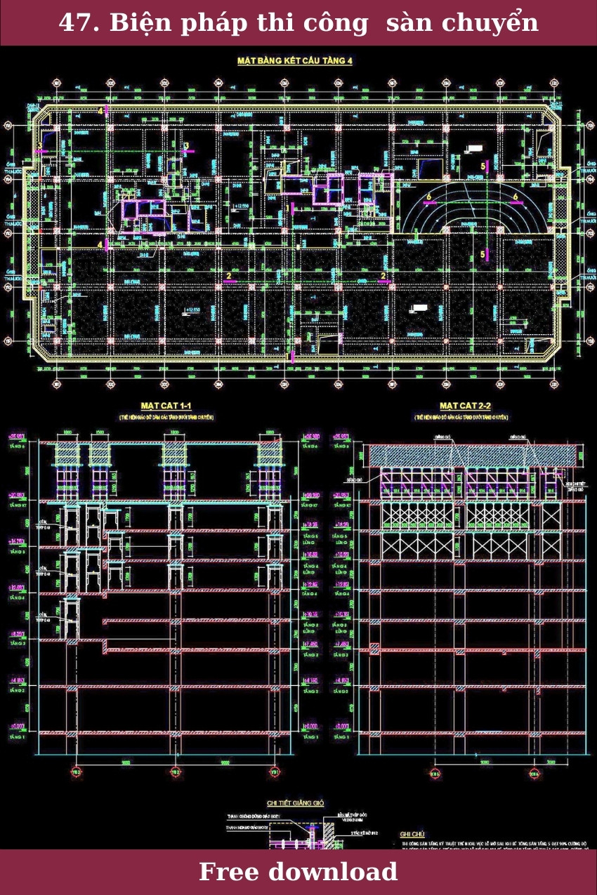 47. Biện pháp thi công  sàn chuyển miễn phí
