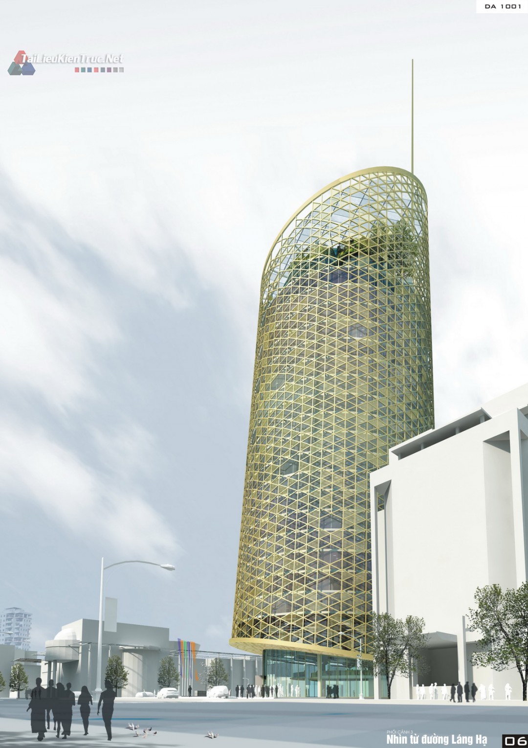 Bản vẽ dự thi Tòa tháp FPT Láng hạ - 29 tầng