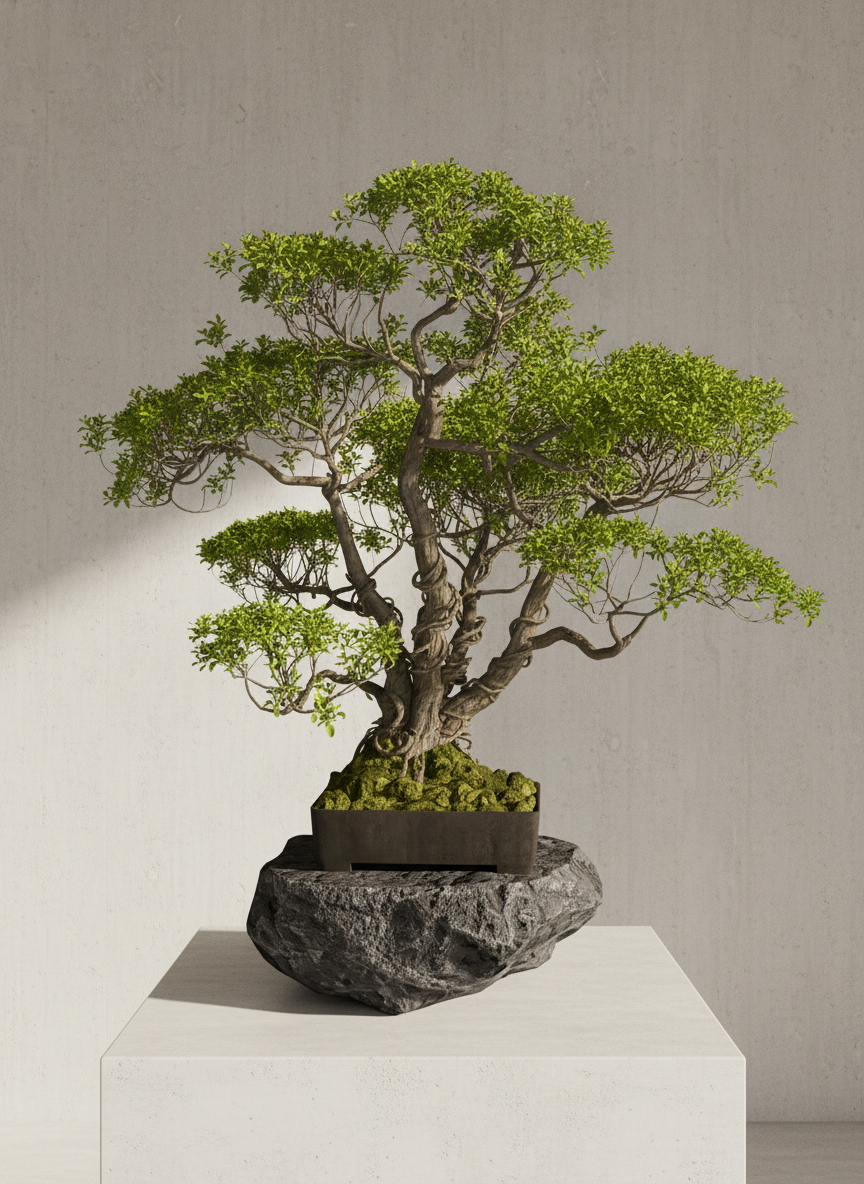 19. Model Sketchup chậu cây bonsai dáng đa tải miễn phí