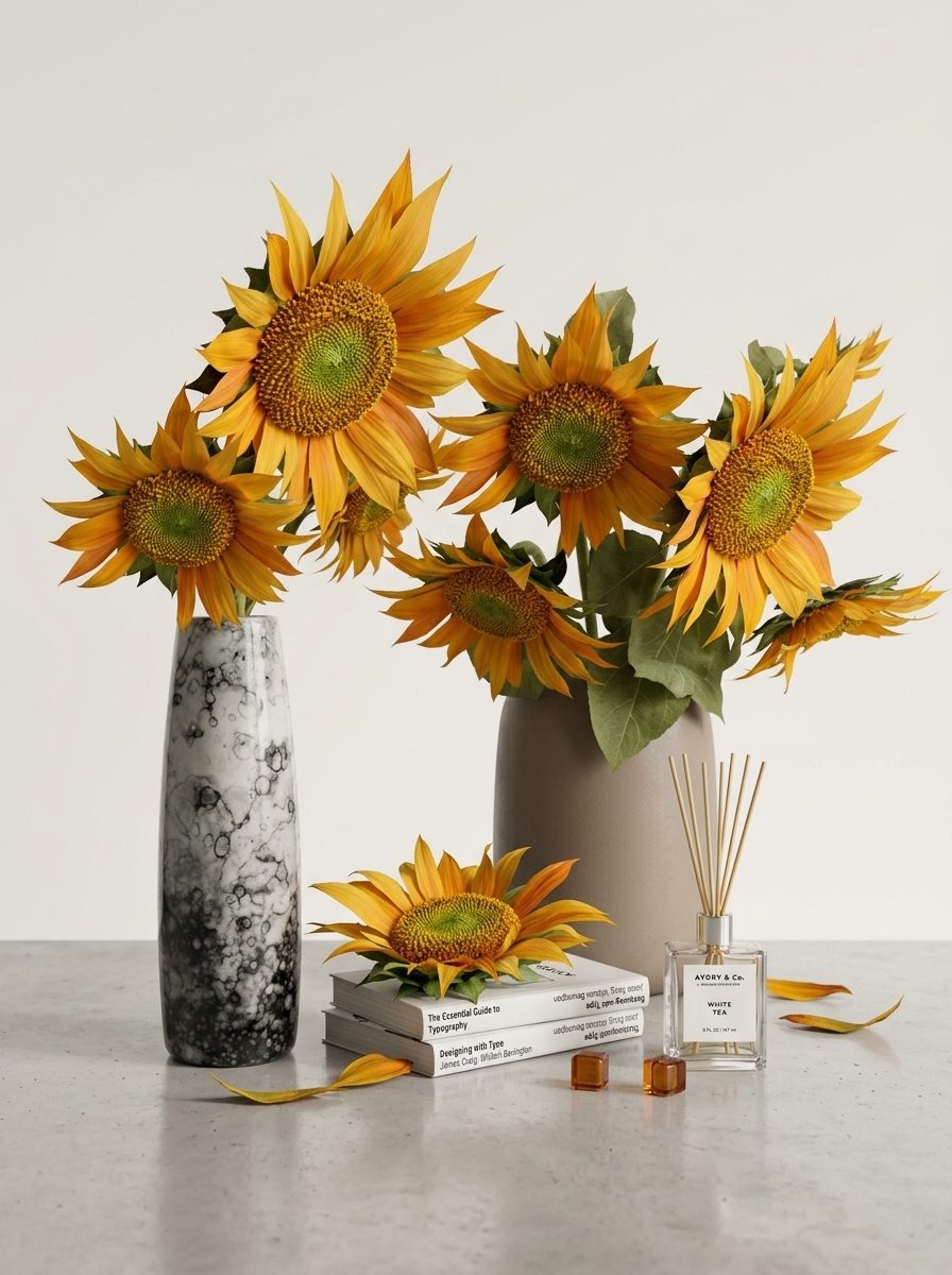 205. Sketchup model lọ hoa hướng dương tải miễn phí