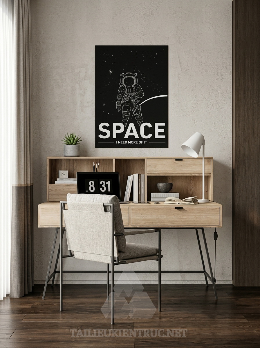 22. Sketchup model bàn học bằng gỗ tải miễn phí