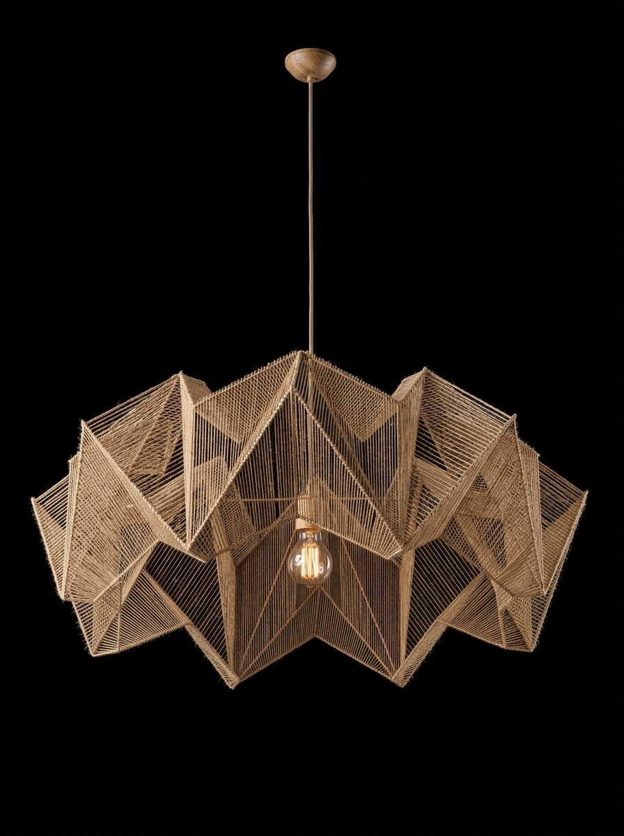 38. Đèn thả bằng tre file sketchup miễn phí