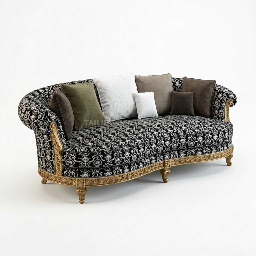 327. Sketchup model sofa tân cổ điển