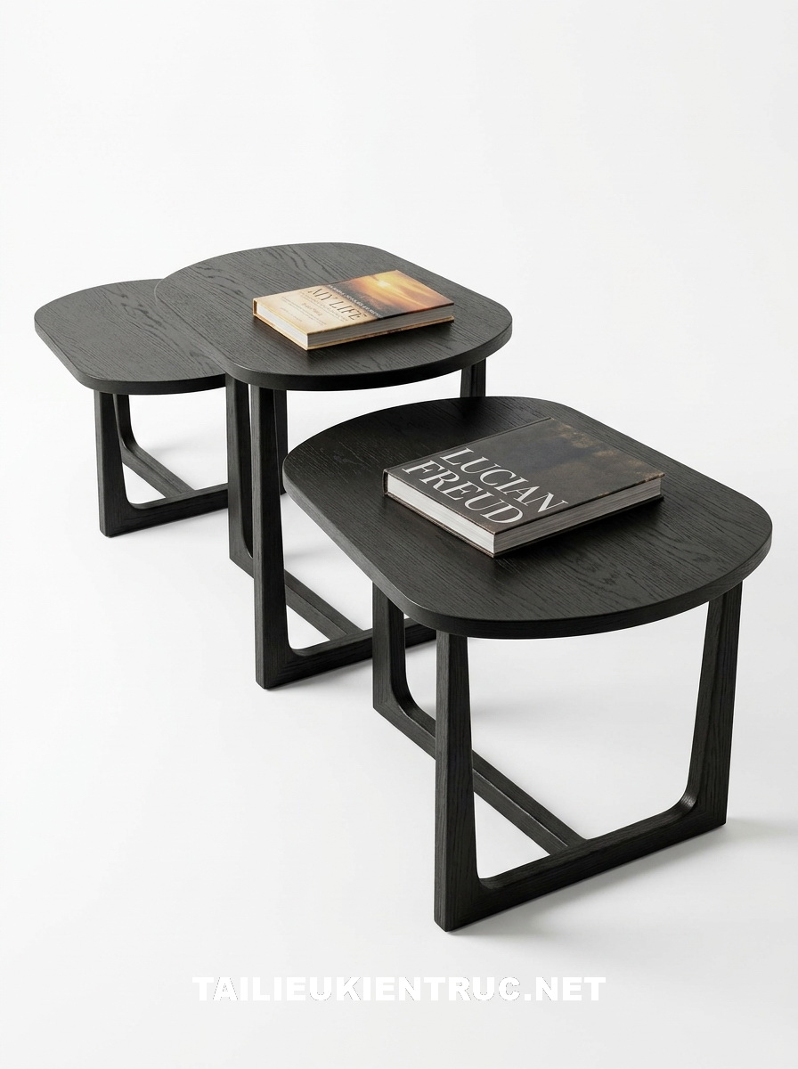 49. Bộ ba bàn trà file sketchup tải miễn phí