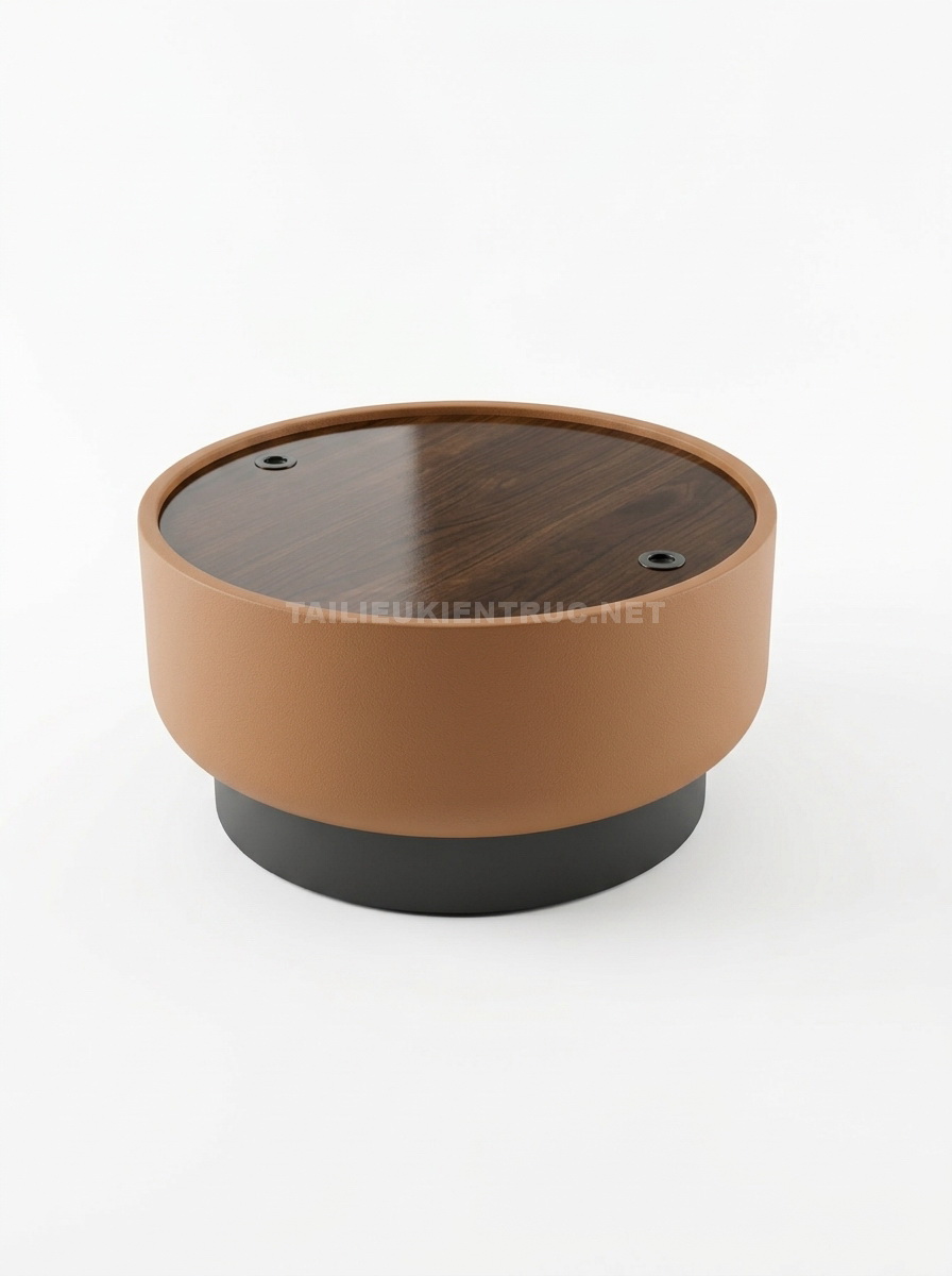 52. Sketchup model bàn trà tròn hiện đại tải miễn phí