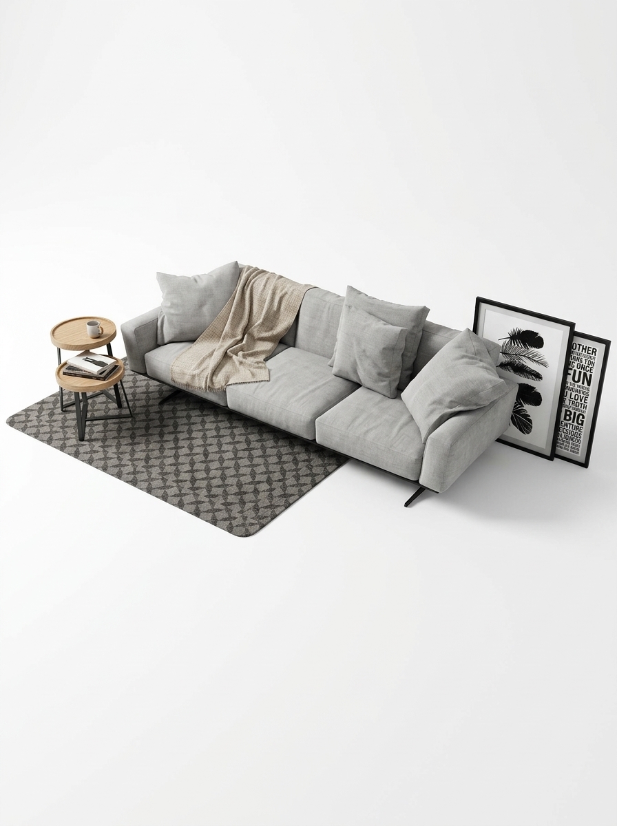 335. Combo nội thất phòng khách Scandinavian Model SketchUp miễn phí