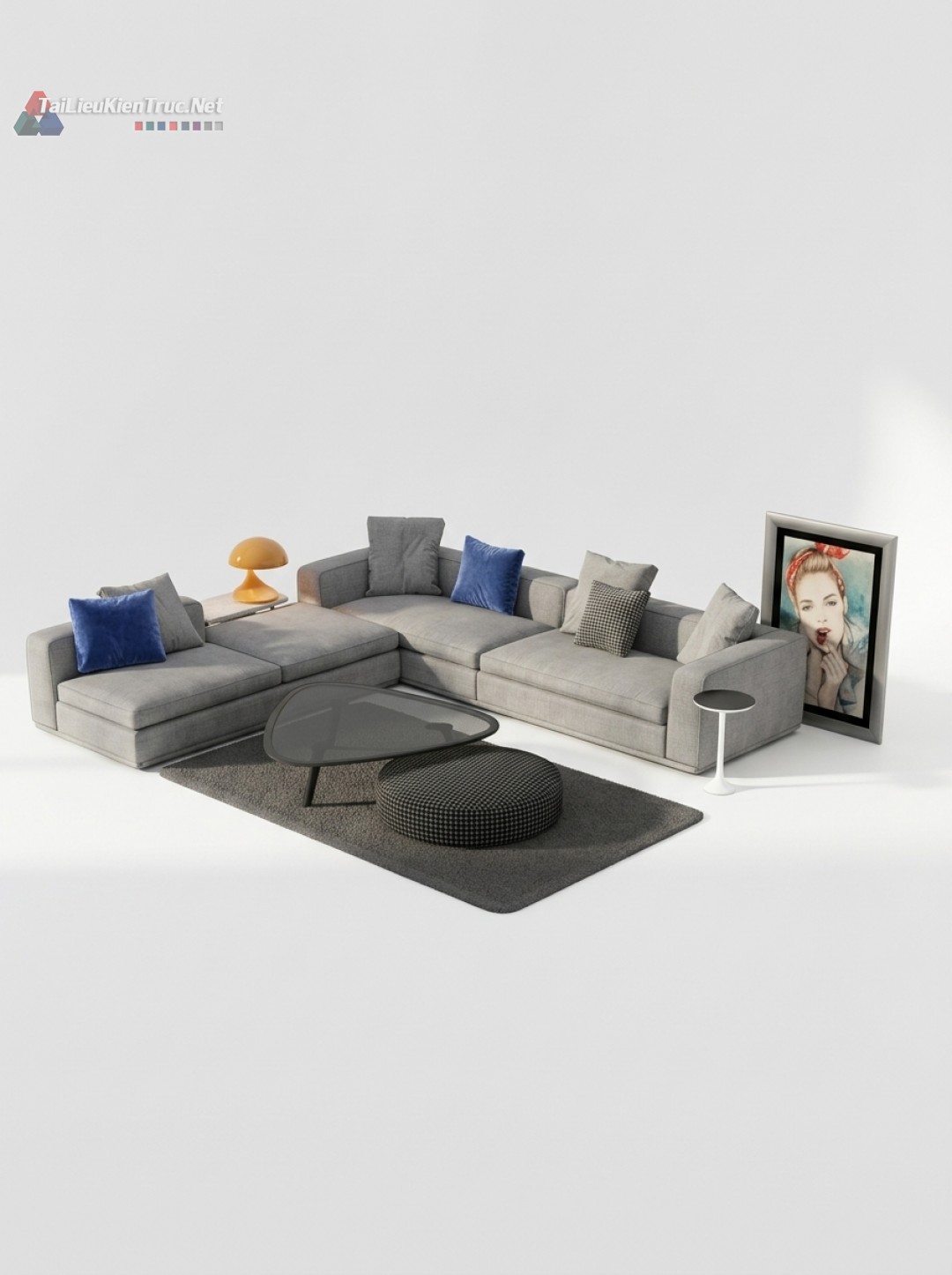 293. Tải miễn phí bộ sofa sketchup