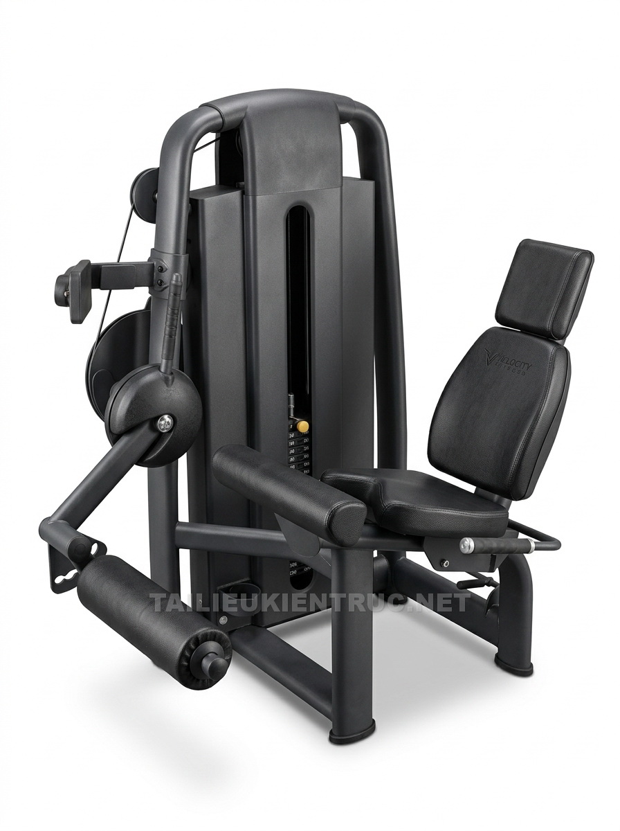23. Sketchup model Máy tập đá đùi trước Seated Leg Extension
