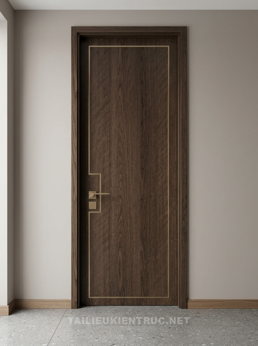 158. Model sketchup cửa đi bằng gỗ