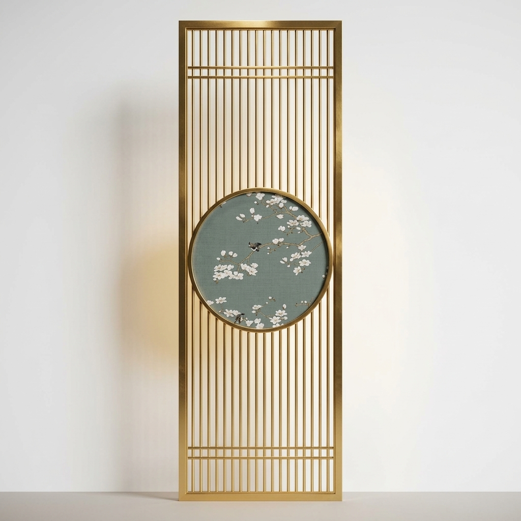 4. Model sketchup vách nan inox hiện đại