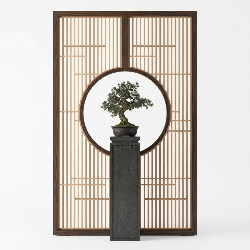 8. Model Sketchup vách trang trí