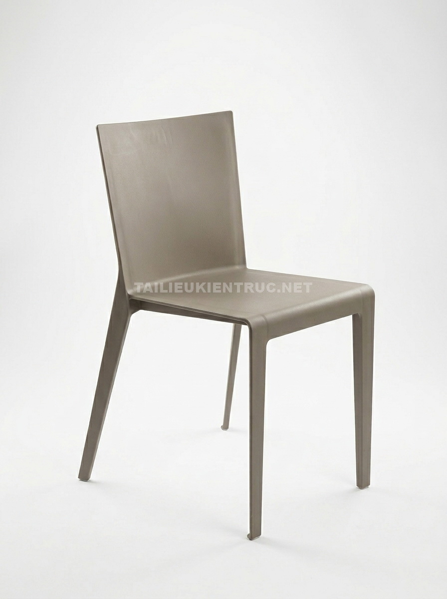 238. Model sketchup Ghế nhựa đúc tối giản phong cách đương đại