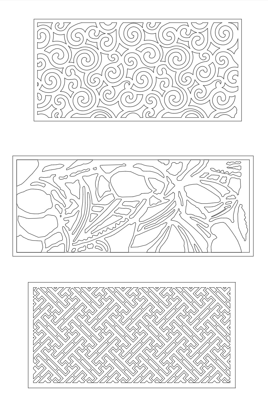 1. Tổng hợp file AutoCAD vách ngăn CNC miễn phí