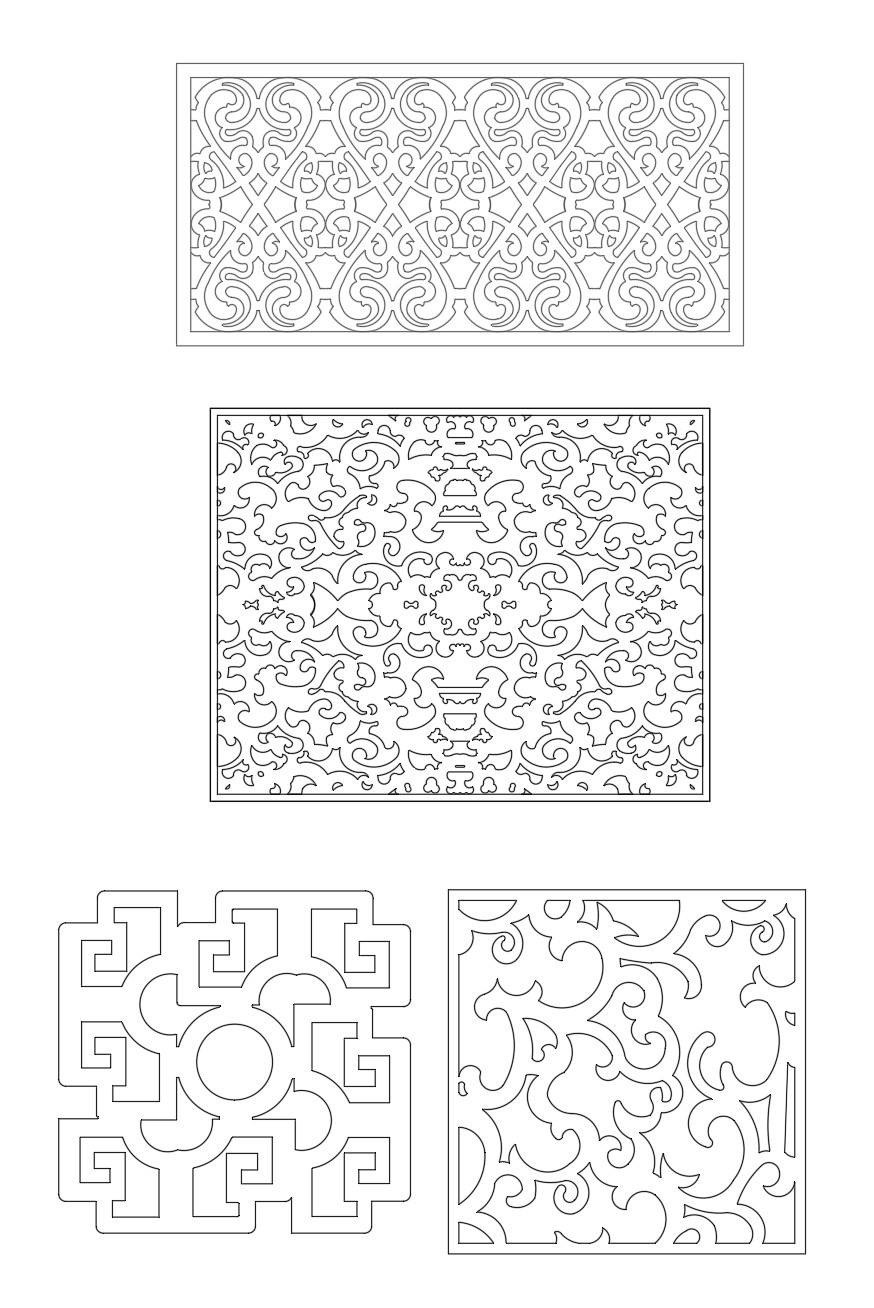 2. Tổng hợp file AutoCAD vách ngăn CNC miễn phí