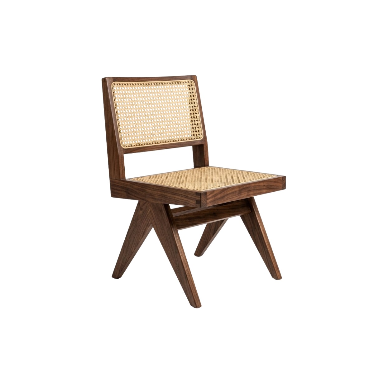 244. Model Sketchup Ghế gỗ tựa mây phong cách Indochine cao cấp