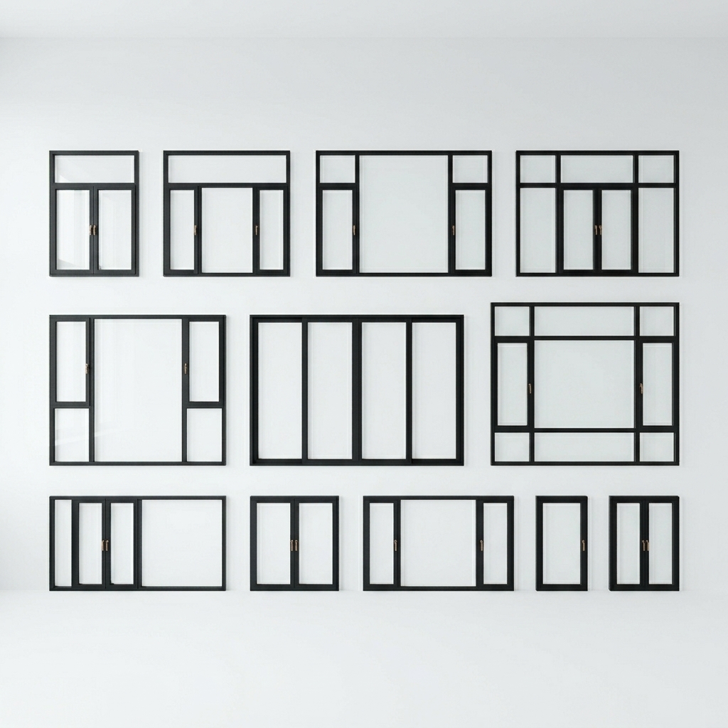 11. Tổng hợp model sketchup cửa sổ nhôm kính