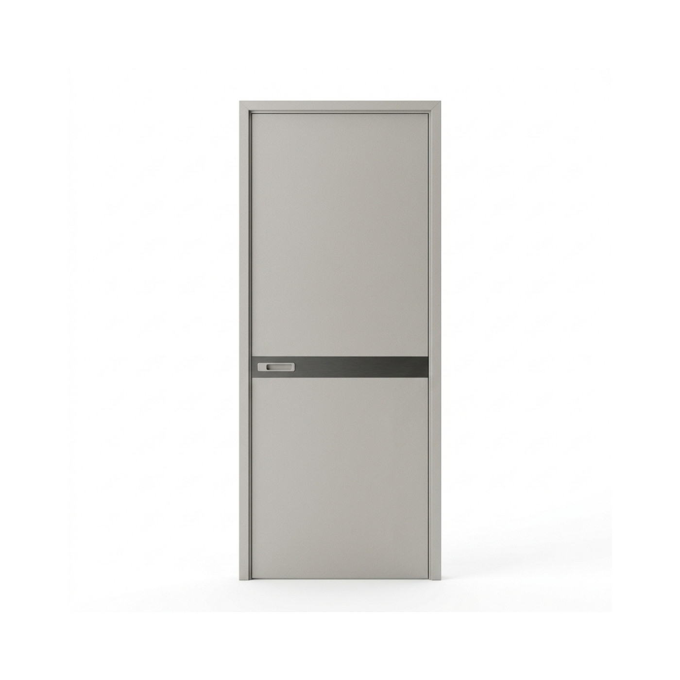 177. Model Sketchup Cửa Một Cánh Tối Giản Màu Ghi Sáng