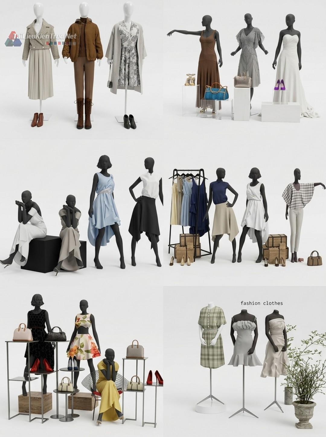 Thư viện SketchUp thời trang P1