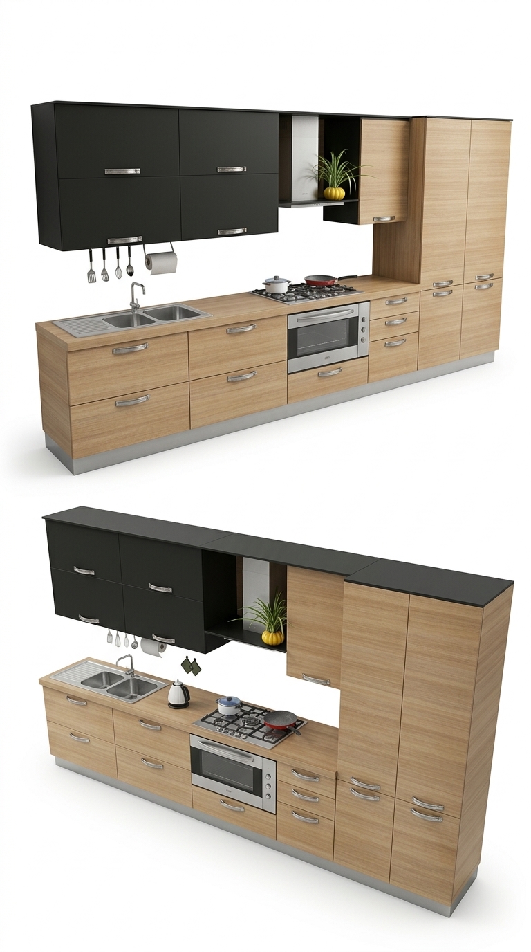 10. Tải miễn phí model sketchup tủ bếp