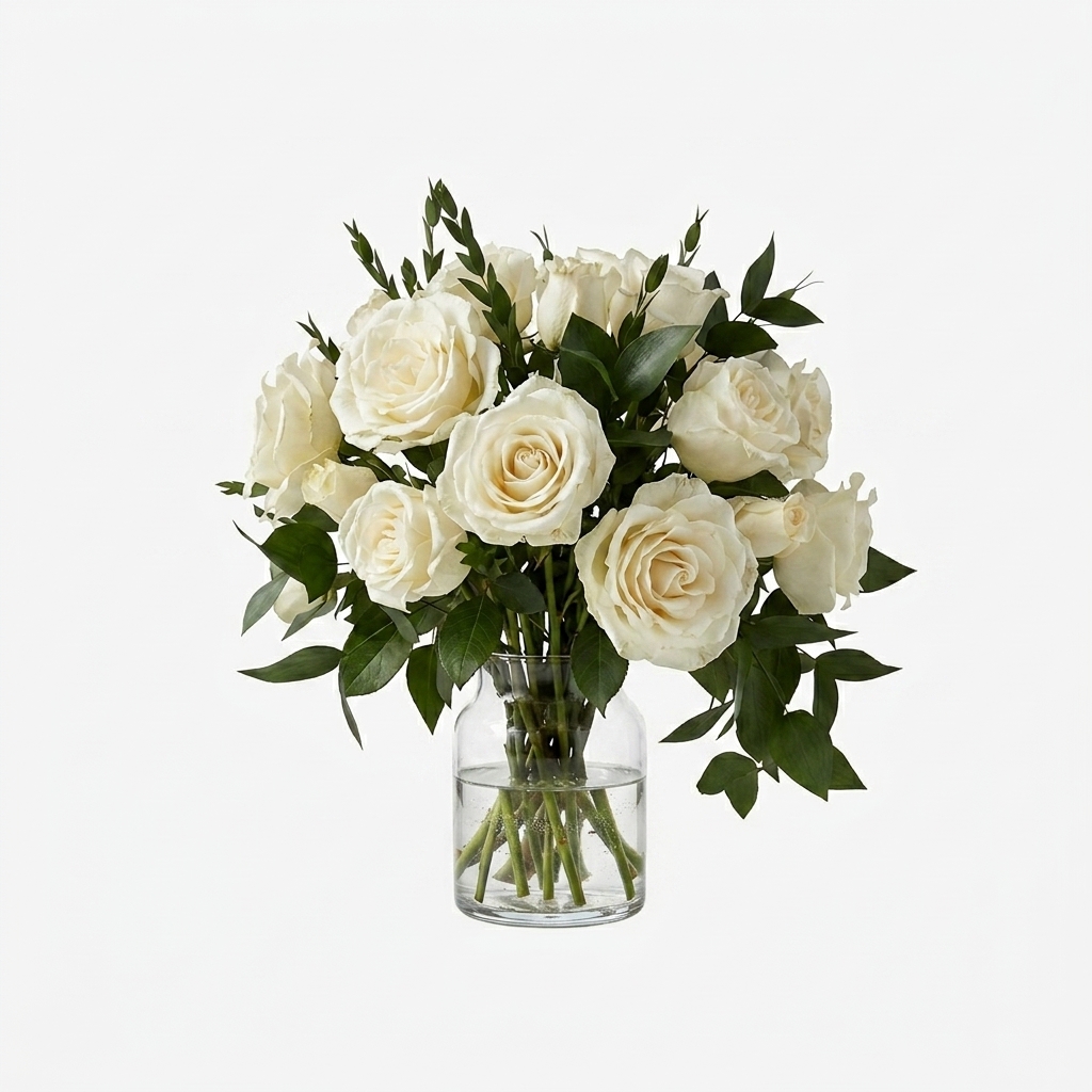 221. Thư viện Sketchup bình hoa hồng trắng thanh lịch cho không gian nội thất hiện đại