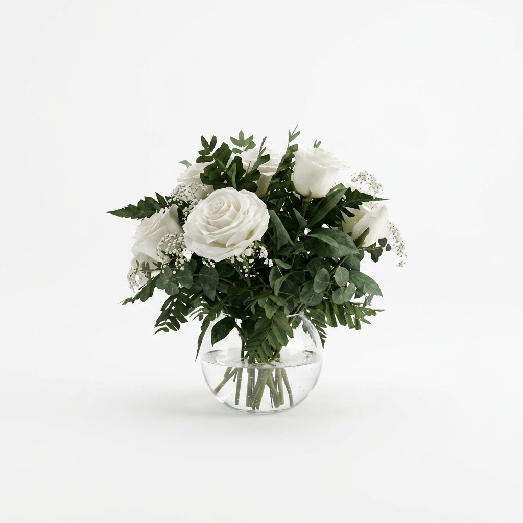 222. Tải miễn phí Model Sketchup bình hoa hồng trắng kết hợp baby trang trí bàn trà