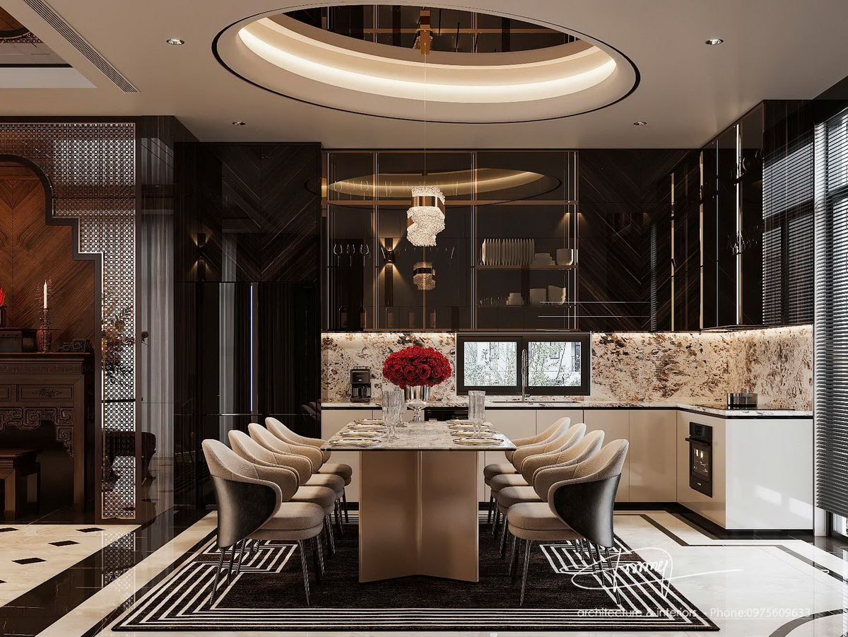 88. Phối cảnh 3ds max phòng bếp ăn hiện đại tác giả Quốc Tùng