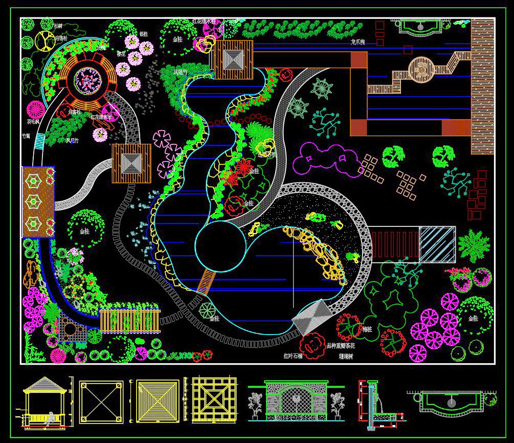 27. Thư viện Autocad cảnh quan sân vườn miễn phí