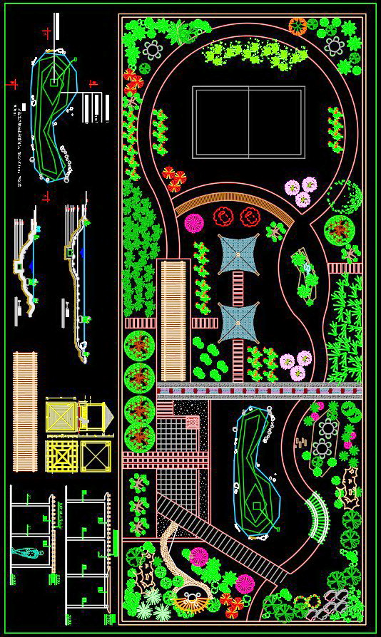 30. Thư viện autocad cảnh quan sân vườn biệt thự