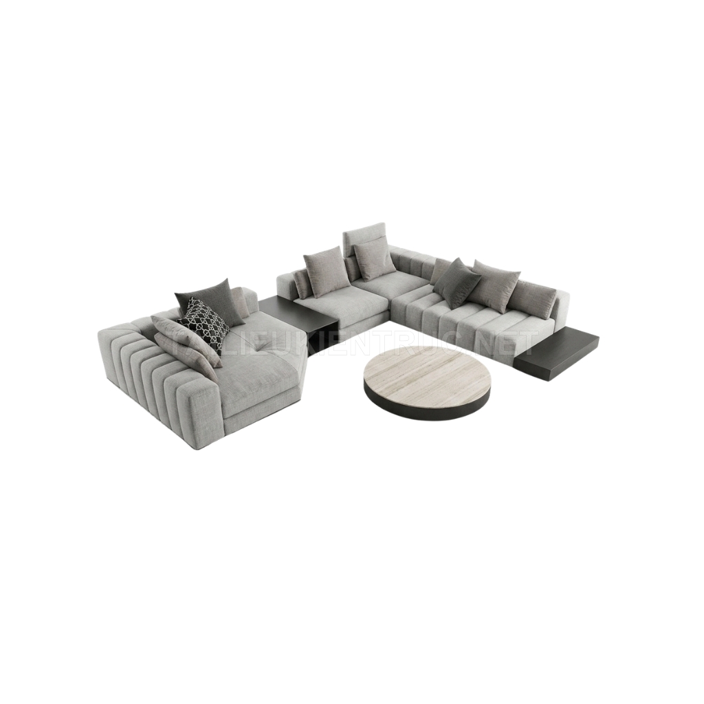365. Tải bộ model Sketchup sofa chữ L module phong cách đương đại cực đẹp